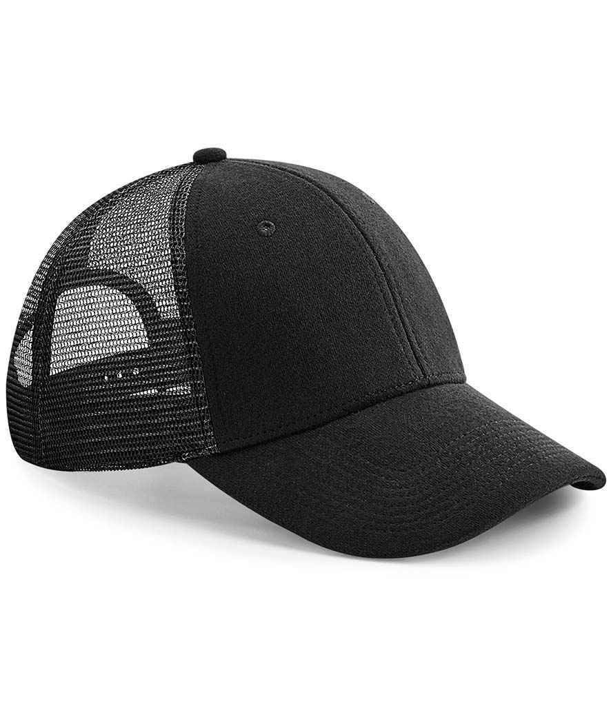 Beechfield Jersey Athleisure Trucker Cap - Black