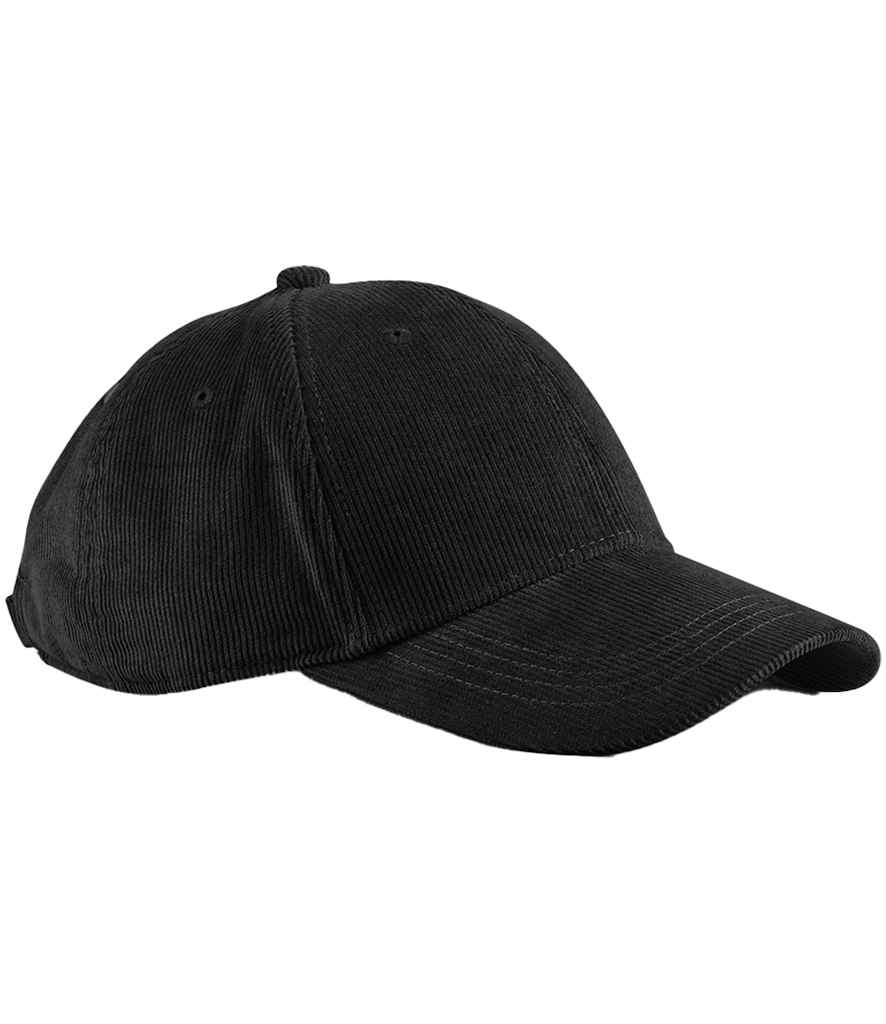 Beechfield EarthAware® Organic Cord Baseball Cap - Black