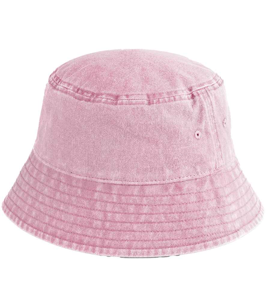 Beechfield Junior Vintage Bucket Hat - Vintage Dusky Pink