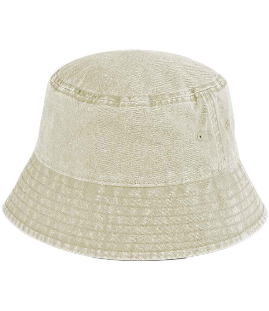 Beechfield Vintage Bucket Hat - Vintage Stone