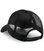 Beechfield Recycled 6 Panel Snapback Trucker Cap - Black