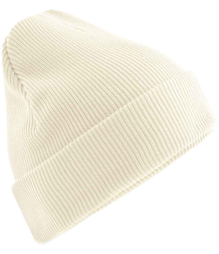 Beechfield Organic Cotton Original Heavyweight Cuffed Beanie - Off White