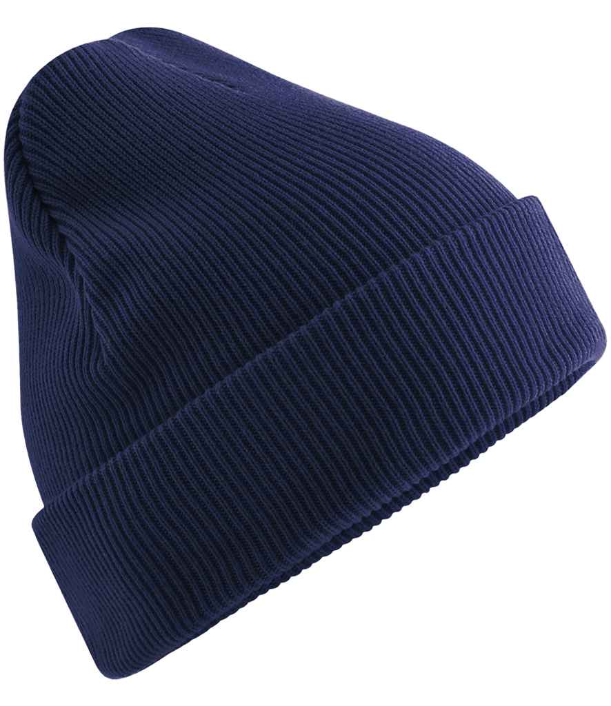 Beechfield Organic Cotton Original Heavyweight Cuffed Beanie - Oxford Navy