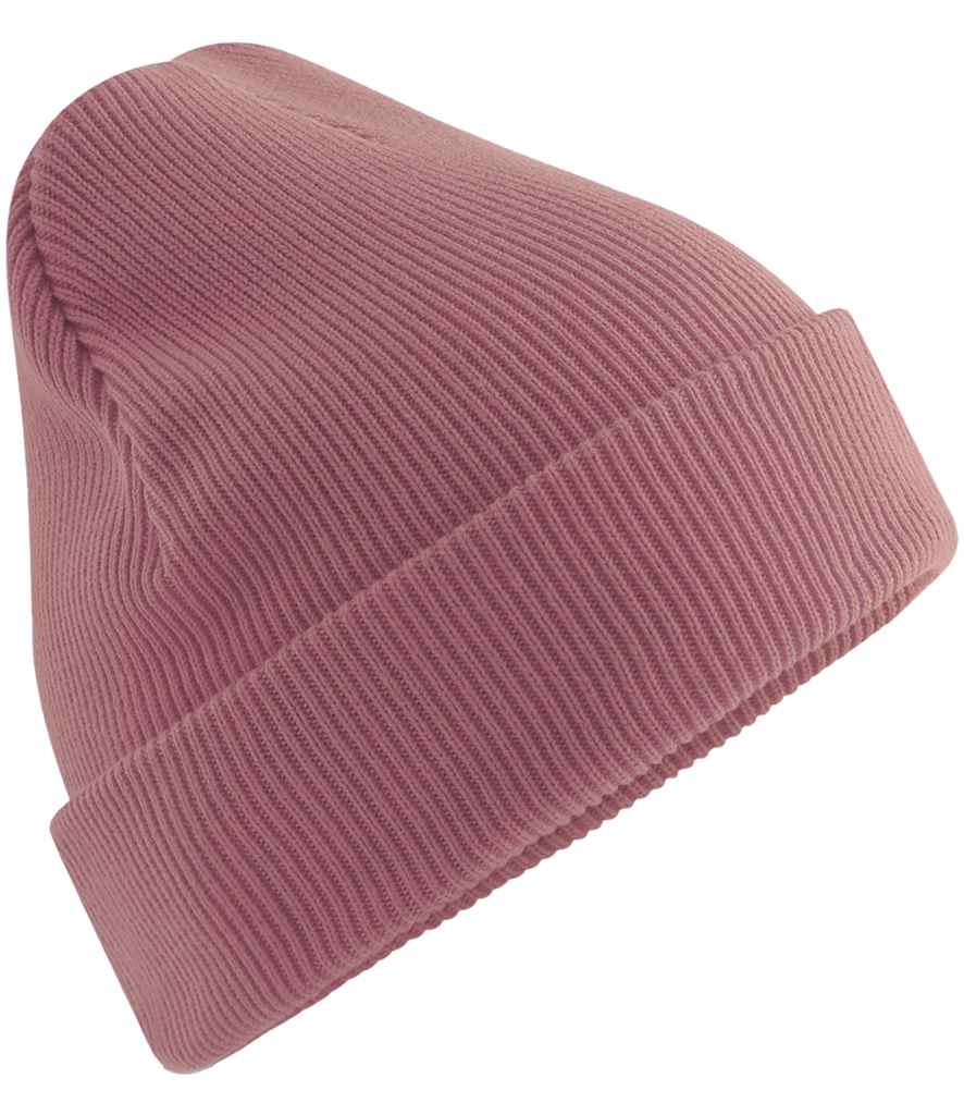 Beechfield Organic Cotton Original Heavyweight Cuffed Beanie - Rose