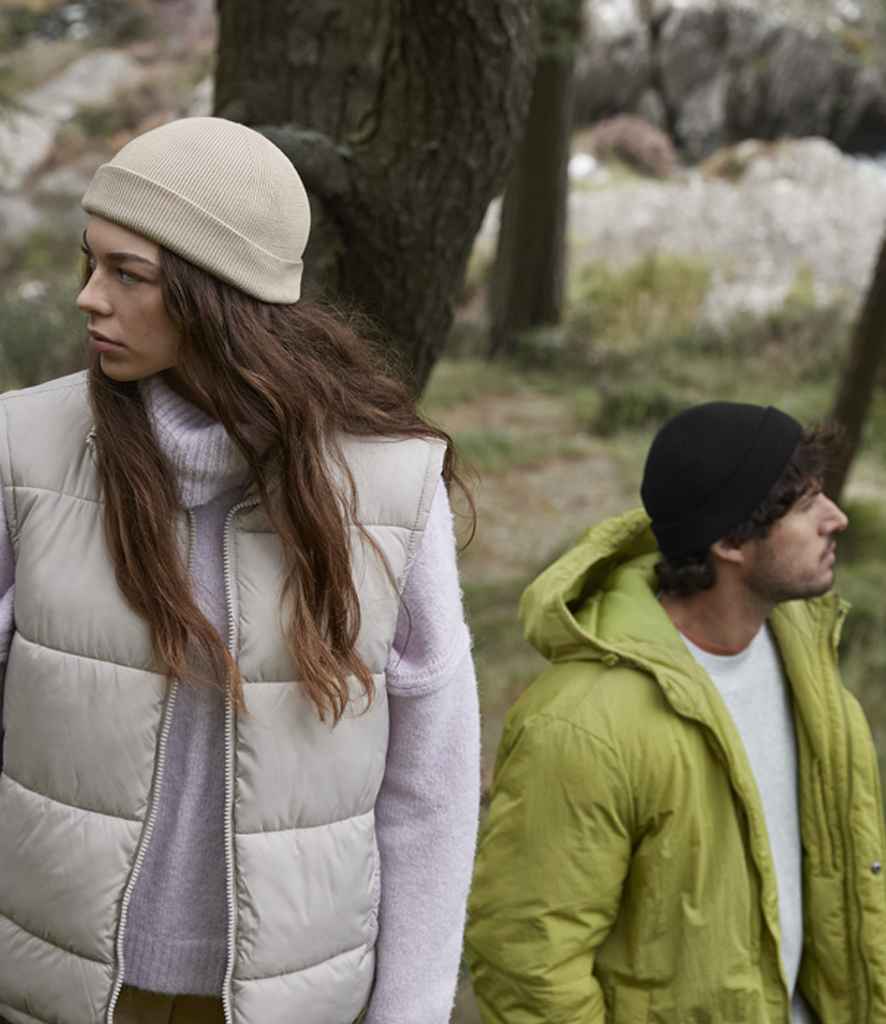 Beechfield Organic Cotton Fisherman Beanie - Almond