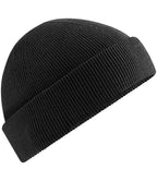 Beechfield Organic Cotton Fisherman Beanie - Black