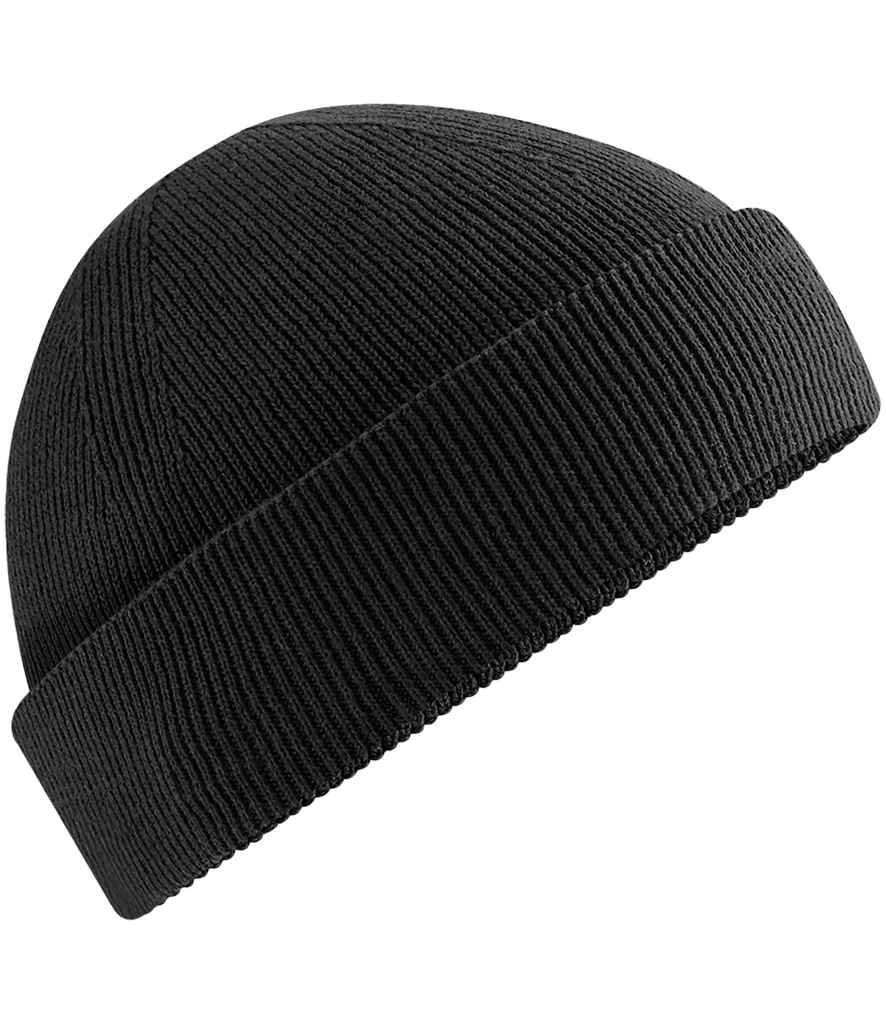 Beechfield Organic Cotton Fisherman Beanie - Black