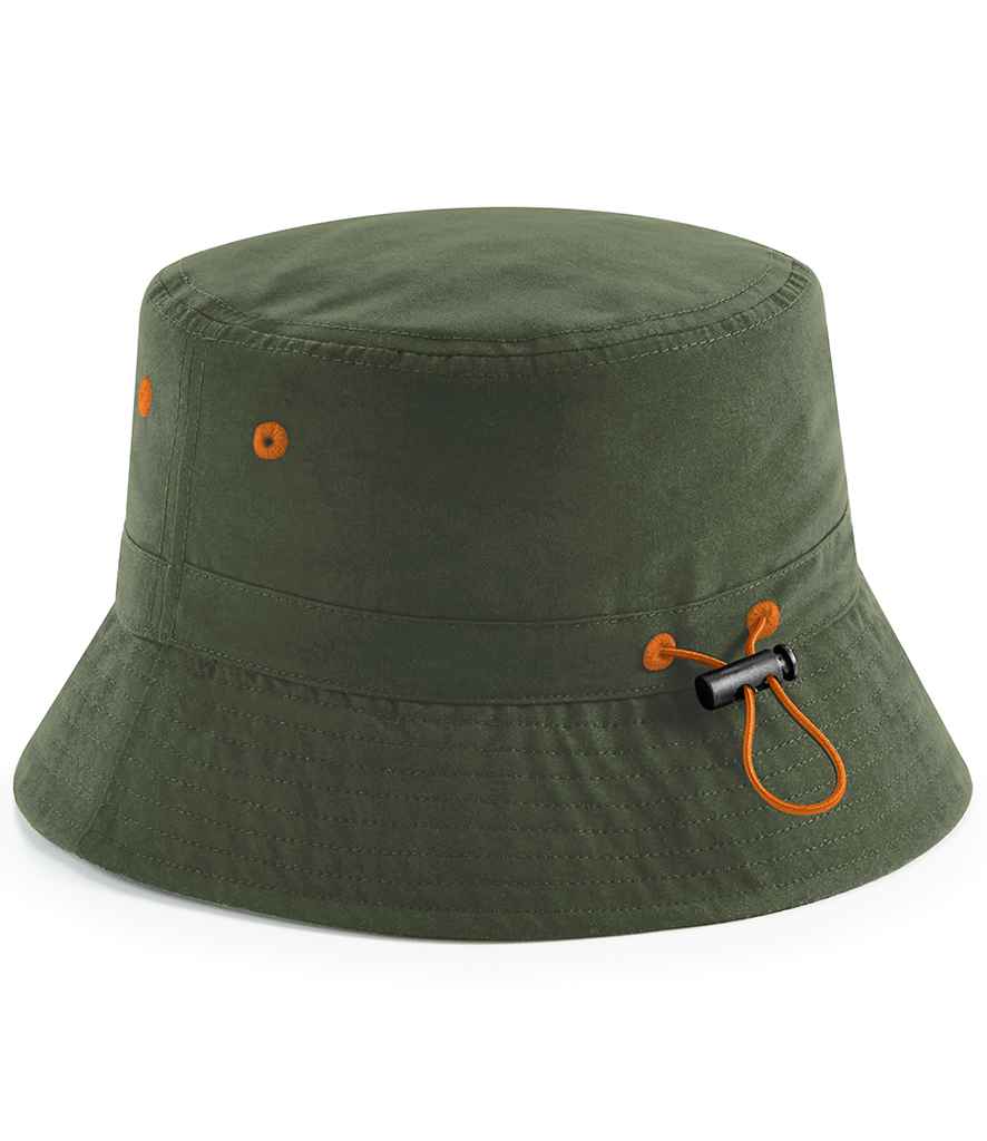 Beechfield Recycled Polyester Bucket Hat - Olive Green