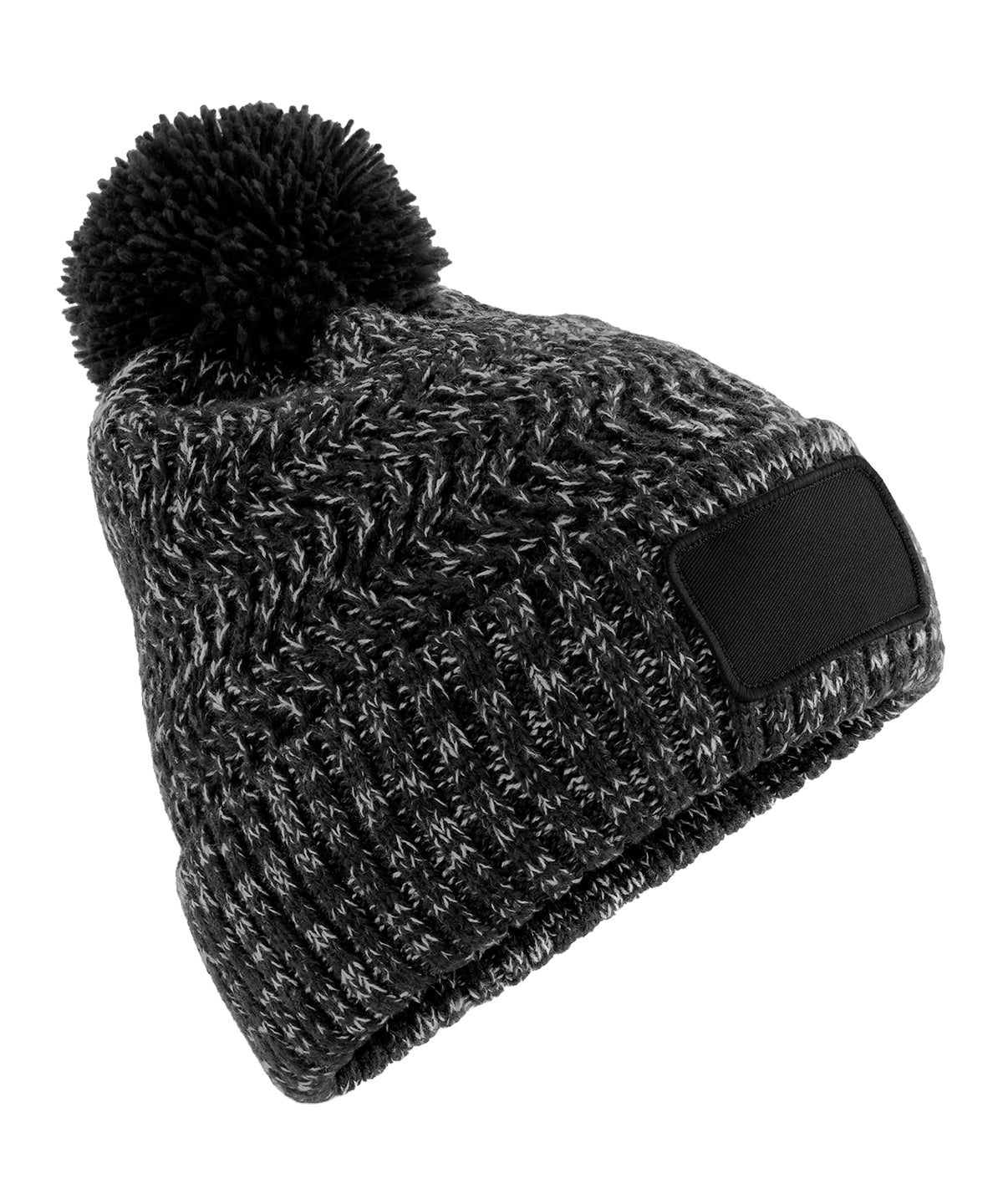 Ramble patch pom-pom beanie