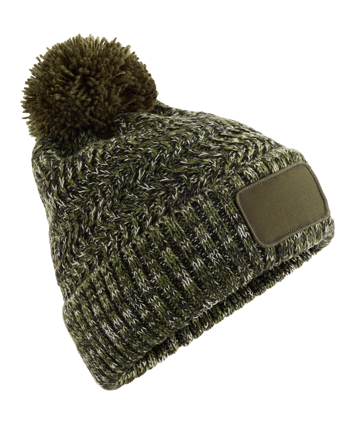 Ramble patch pom-pom beanie