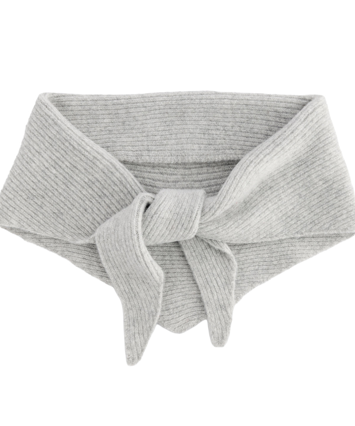 Knitted triangle scarf