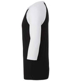 Canvas Unisex 3/4 Sleeve Baseball T-Shirt - Black/White