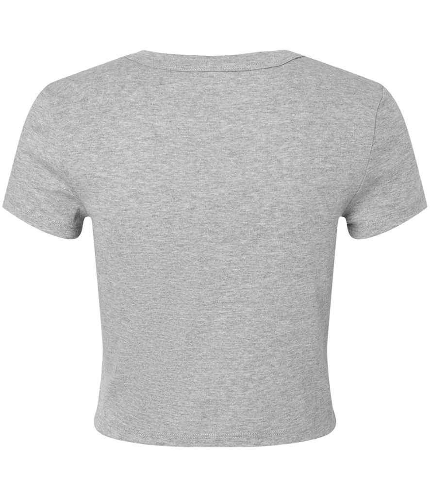 Bella Ladies Micro Rib Baby T-Shirt - Athletic Heather