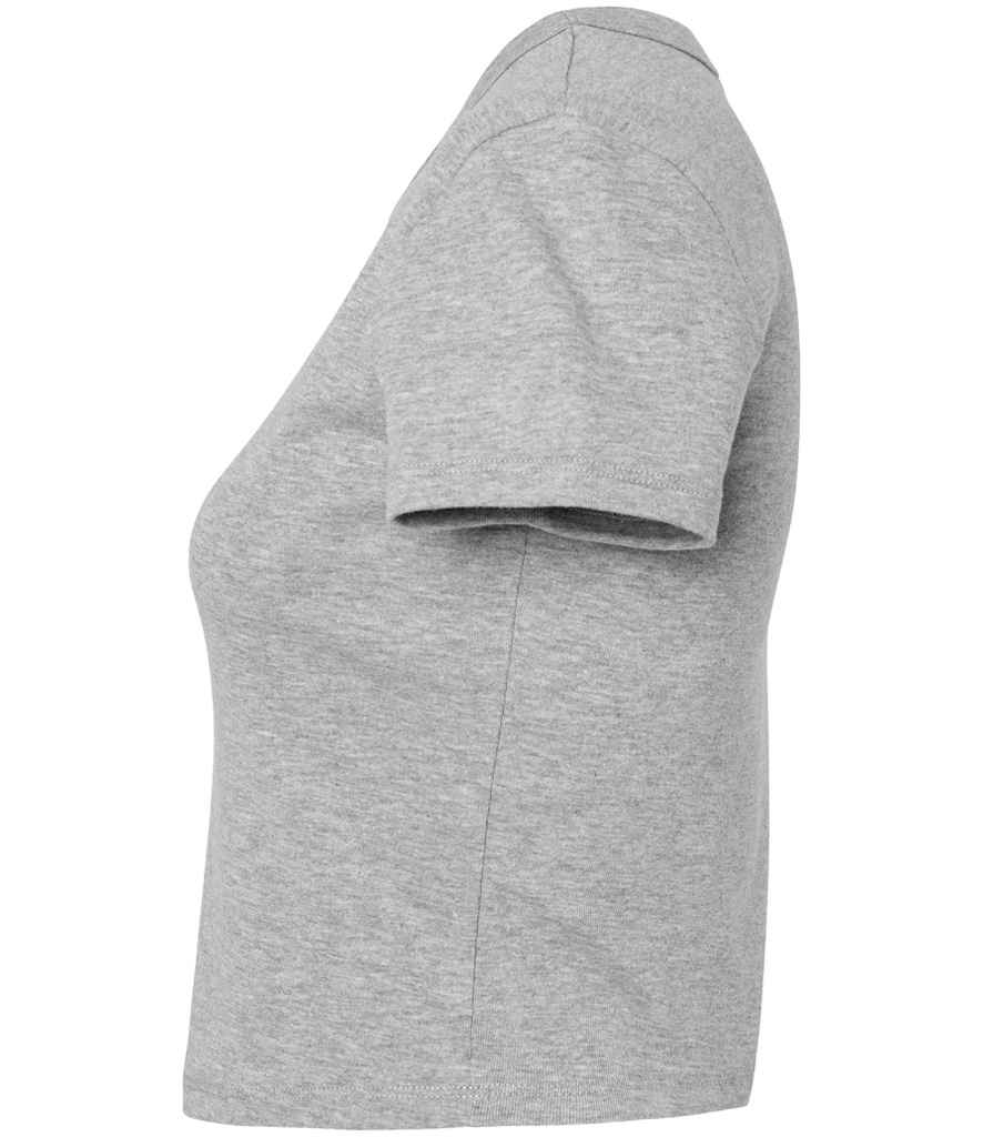 Bella Ladies Micro Rib Baby T-Shirt - Athletic Heather
