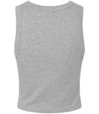 Bella Ladies Micro Rib Racer Tank Top - Athletic Heather