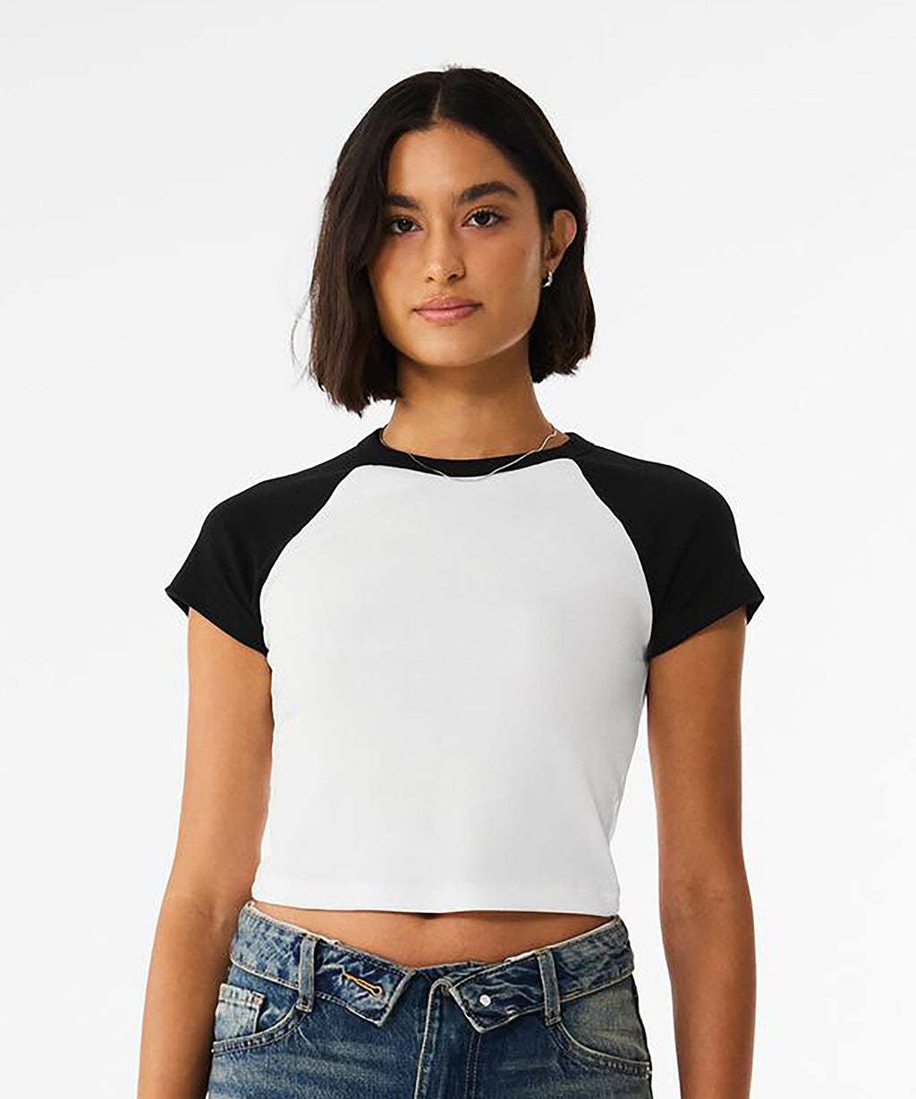 Women’s micro rib raglan baby t-shirt