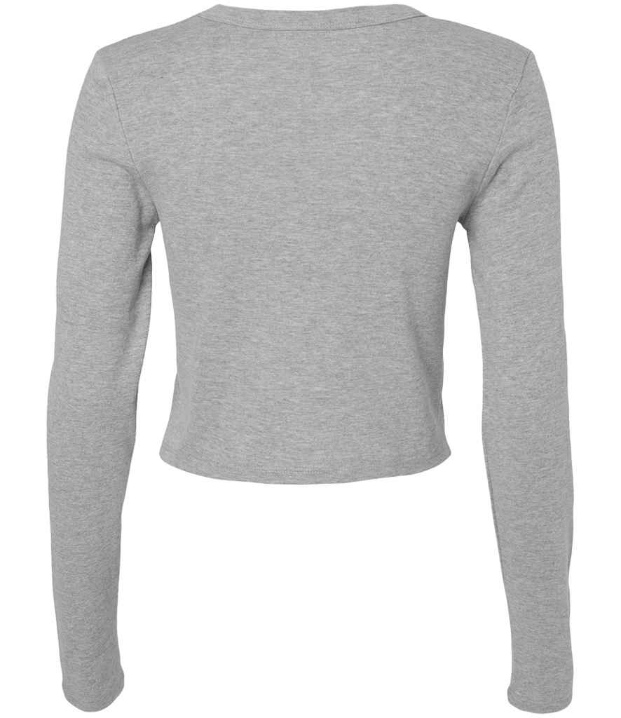 Bella Micro Rib Long Sleeve Baby T-Shirt - Athletic Heather
