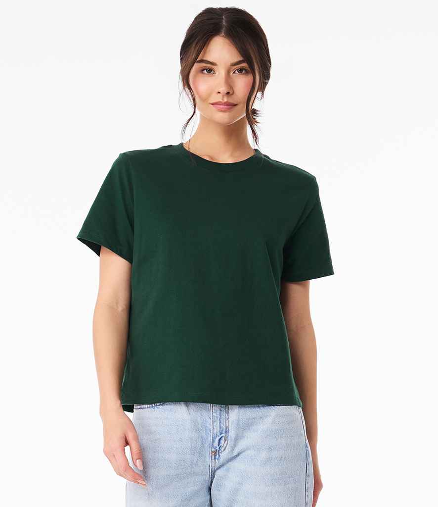 Bella Ladies Heavy Boxy T-Shirt - Forest Green