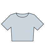 Women’s heavyweight washed cropped tee