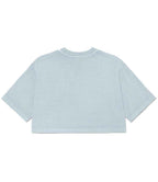 Bella Ladies Heavyweight Washed Cropped T-Shirt - Washed Denim
