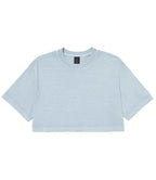 Bella Ladies Heavyweight Washed Cropped T-Shirt - Washed Denim