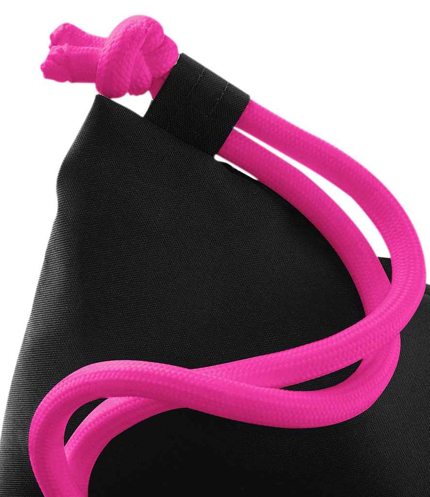 BagBase Icon Gymsac - Black/Fuchsia