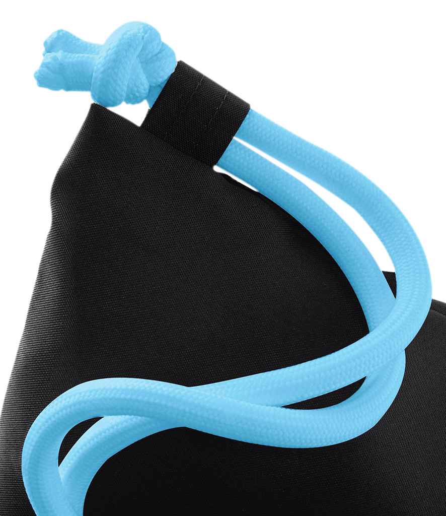 BagBase Icon Gymsac - Black/Surf Blue
