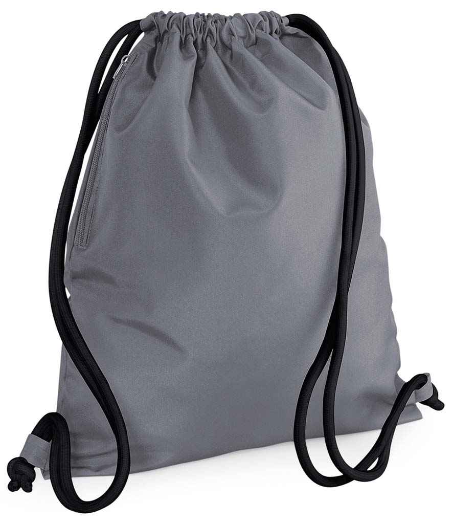 BagBase Icon Gymsac - Graphite Grey/Black