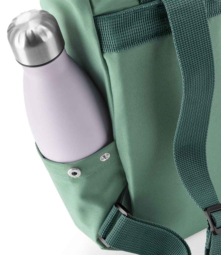 BagBase Recycled Mini Twin Handle Roll-Top Backpack - Sage Green