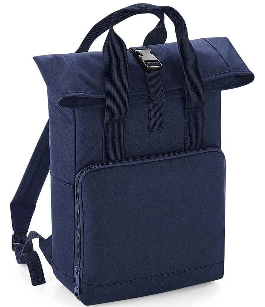 BagBase Recycled Twin Handle Roll-Top Backpack - Navy Dusk