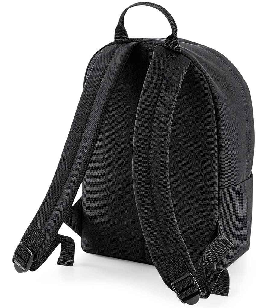 BagBase Mini Fashion Backpack - Black/Black