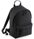 BagBase Mini Fashion Backpack - Black/Black