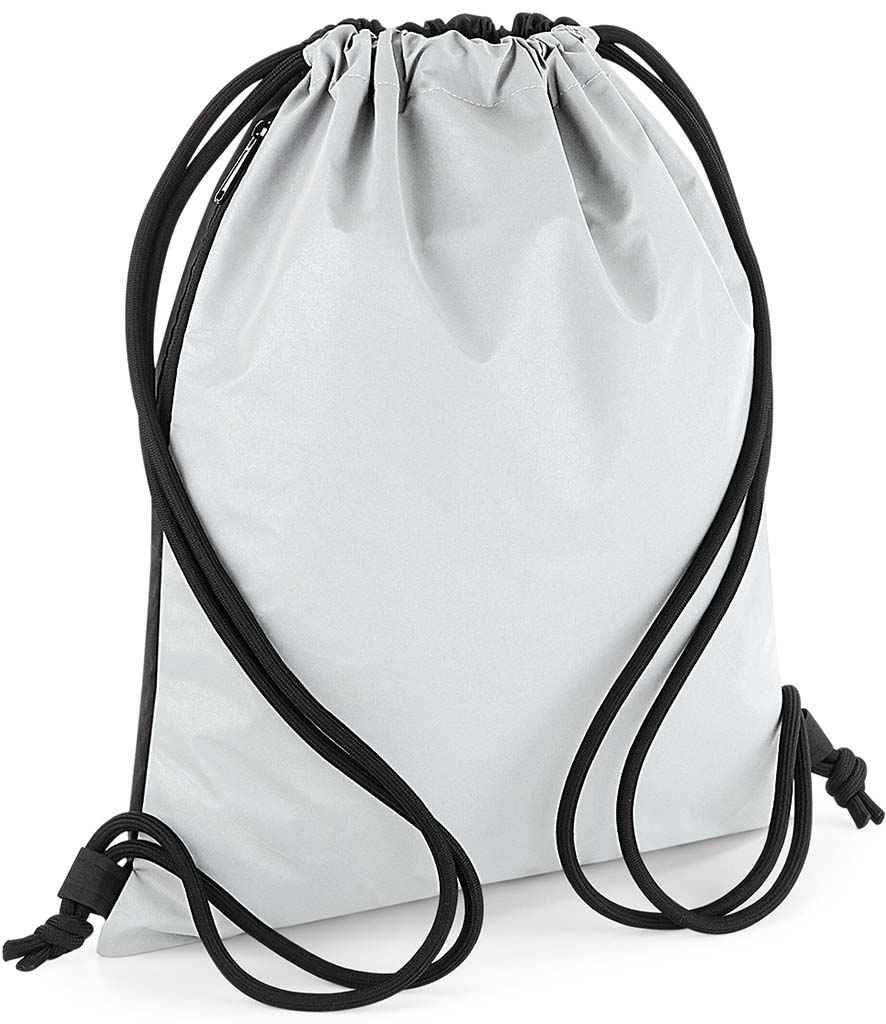 BagBase Reflective Gymsac - Silver Reflective