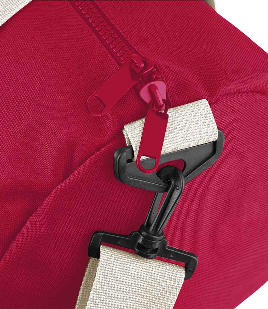 BagBase Mini Barrel Bag - Classic Red/Off White