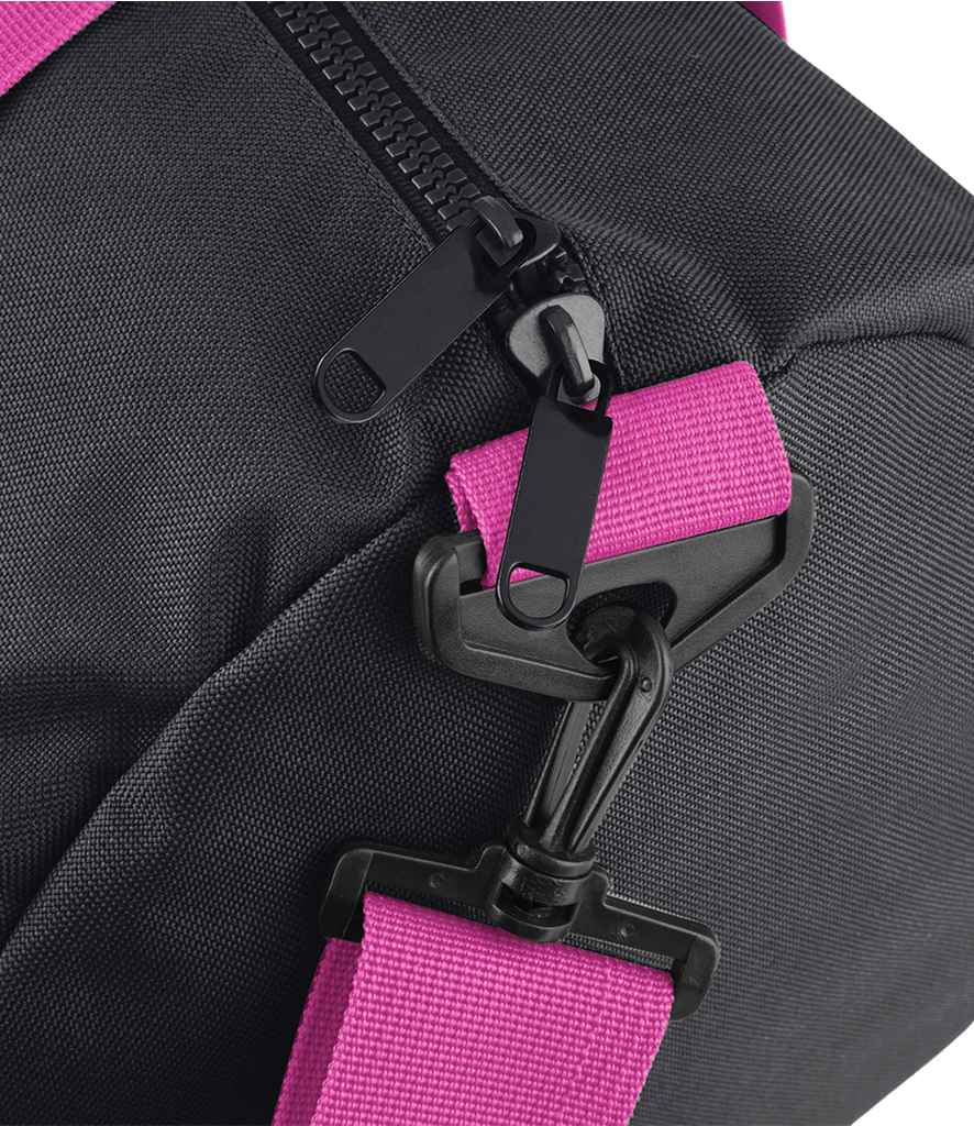 BagBase Original Barrel Bag - Black/Fuchsia