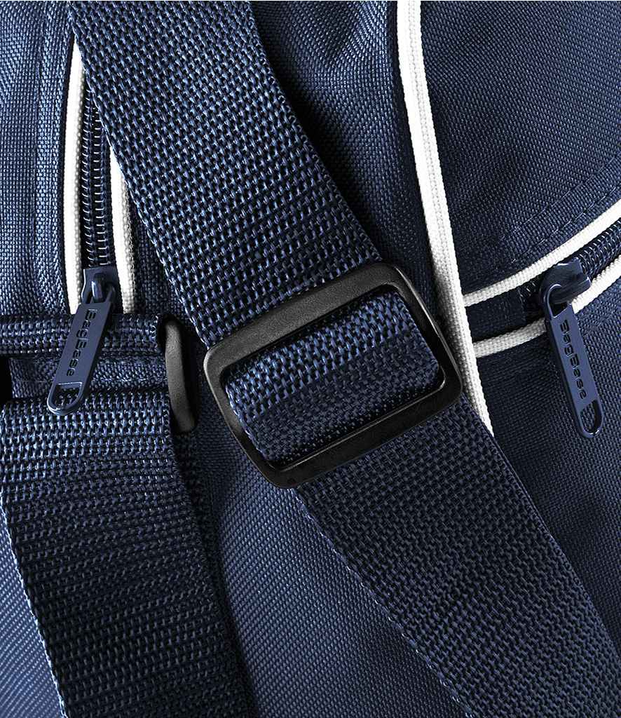 BagBase Retro Shoulder Bag - French Navy/White