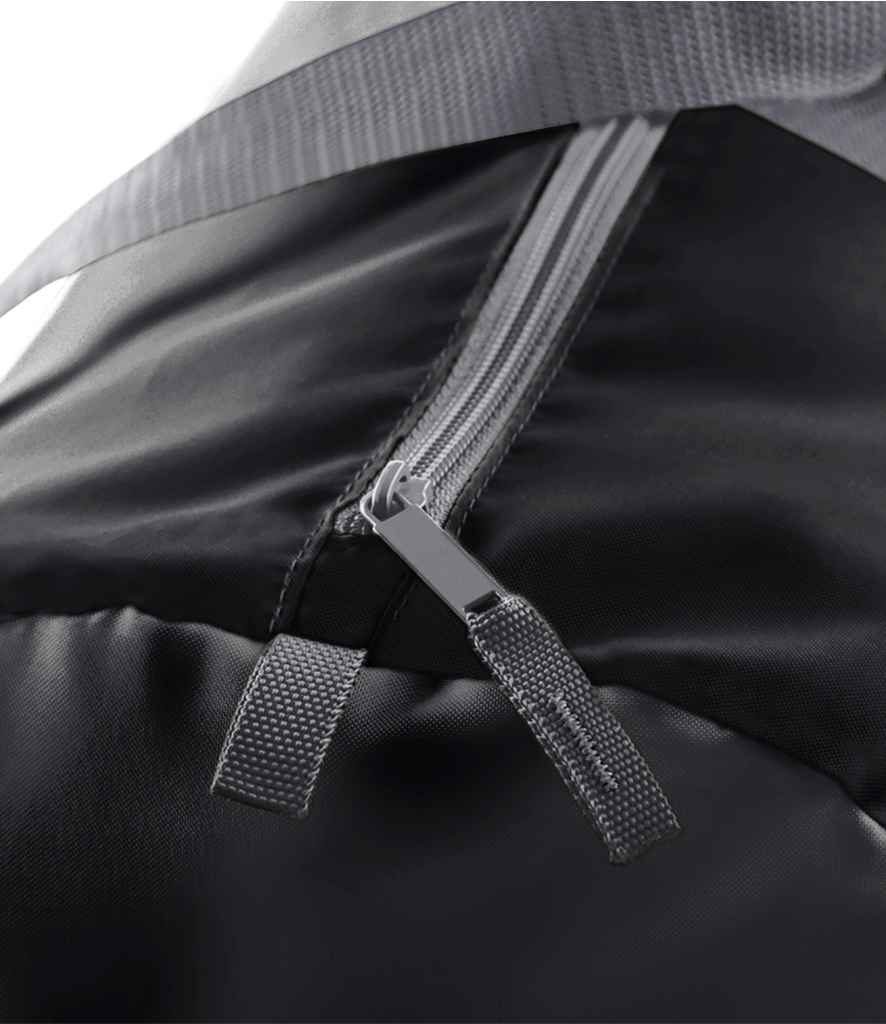 BagBase Packaway Barrel Bag - Black/Graphite Grey