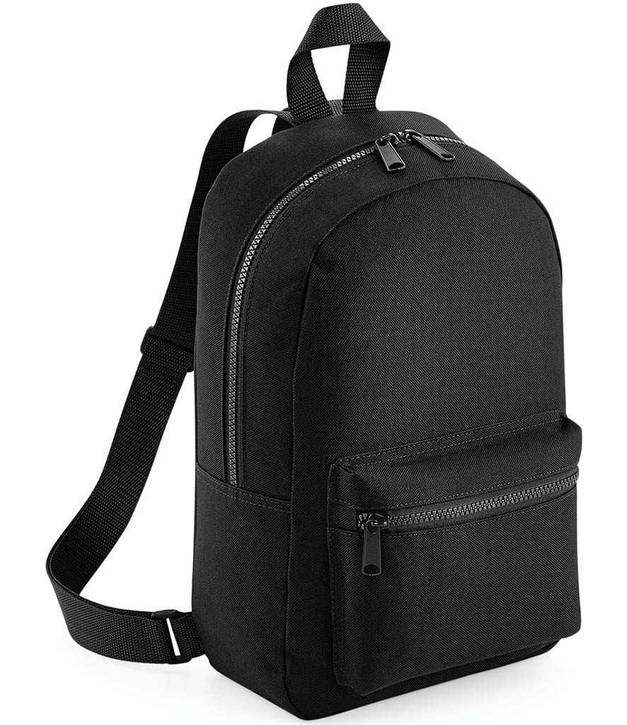 BagBase Mini Essential Fashion Backpack - Black
