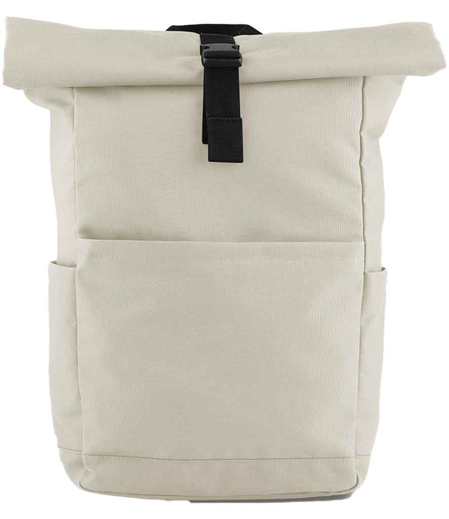 BagBase Premium Recycled Roll-Top Backpack - Natural Stone