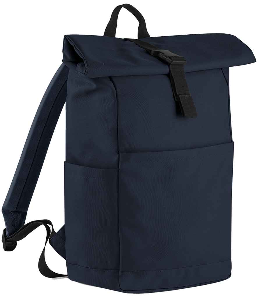 BagBase Premium Recycled Roll-Top Backpack - Navy