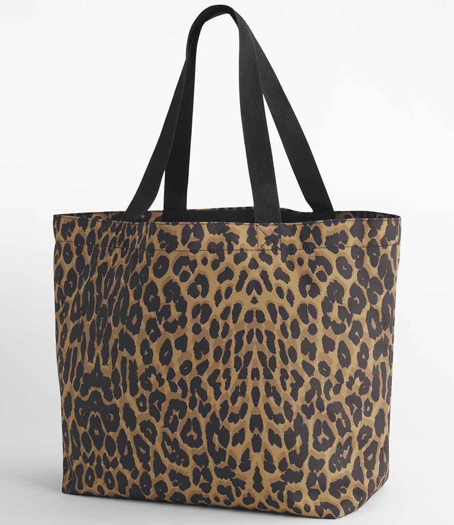 BagBase Leopard Print Carryall Tote Bag - Leopard Print