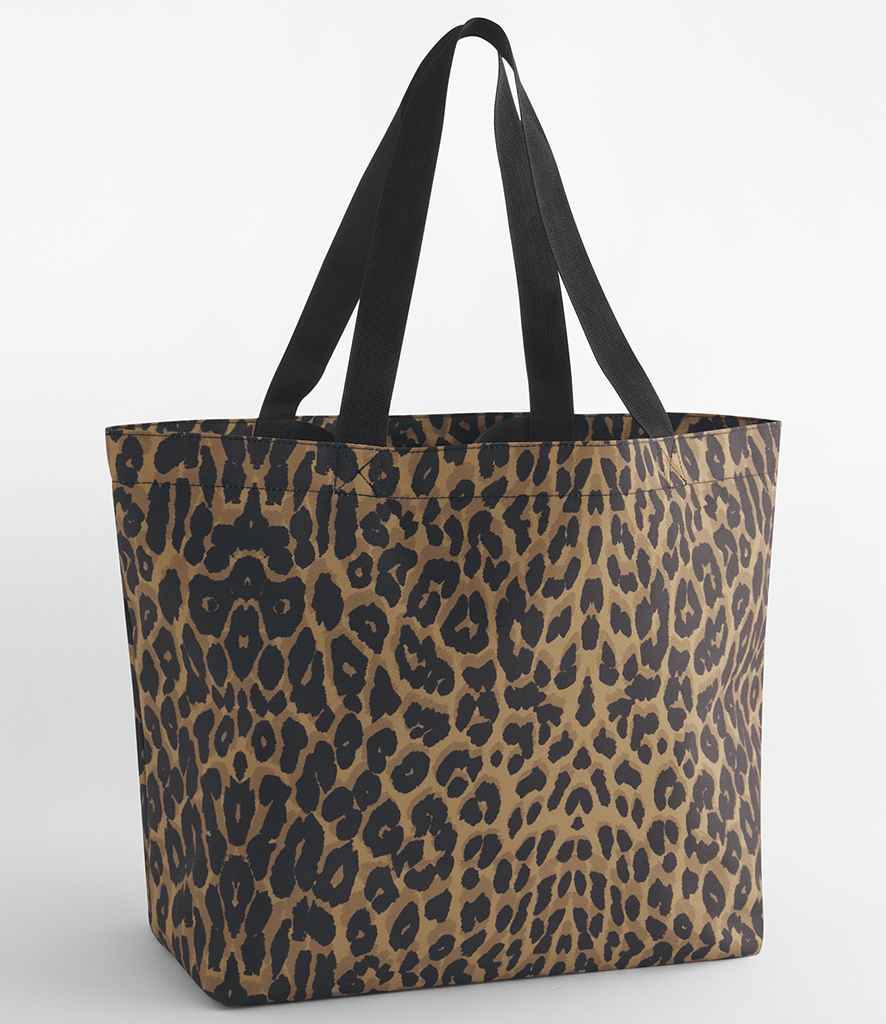 BagBase Leopard Print Carryall Tote Bag - Leopard Print