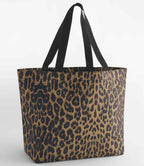 BagBase Leopard Print Carryall Tote Bag - Leopard Print