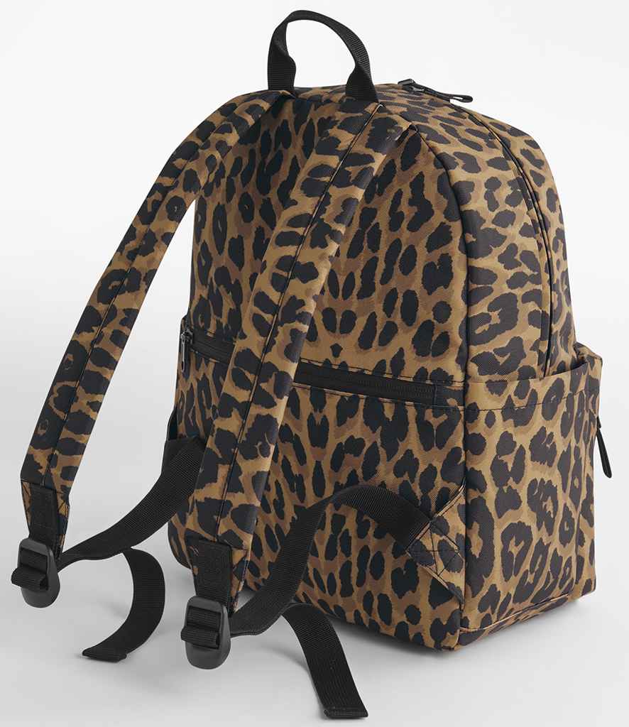 BagBase Leopard Print Mini Backpack - Leopard Print