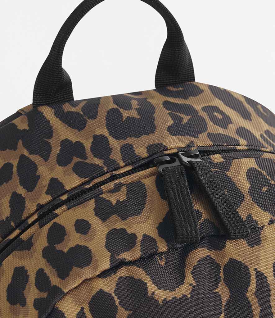 BagBase Leopard Print Mini Backpack - Leopard Print