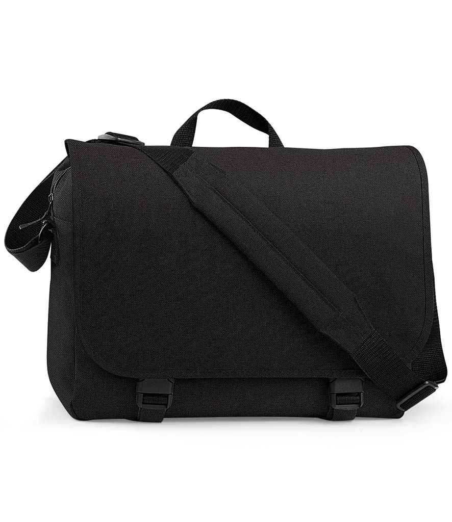 BagBase Two Tone Digital Messenger Bag - Black