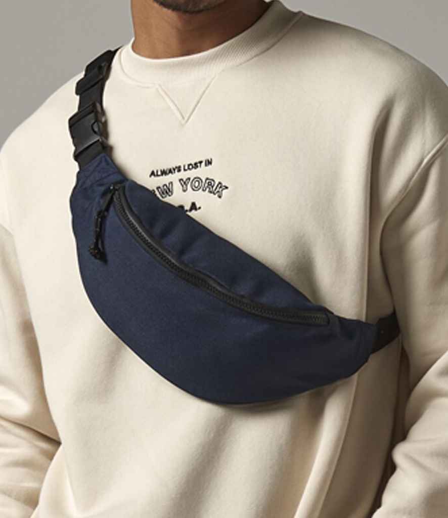 BagBase Recycled Belt Bag - Navy