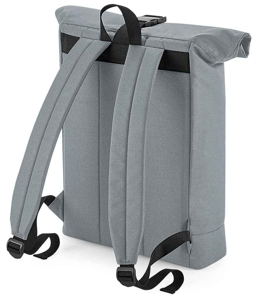 BagBase Recycled Roll-Top Backpack - Pure Grey