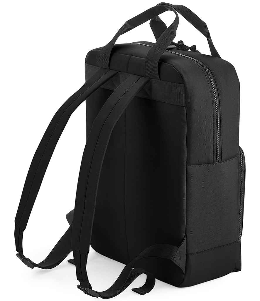 BagBase Recycled Twin Handle Cooler Backpack - Black