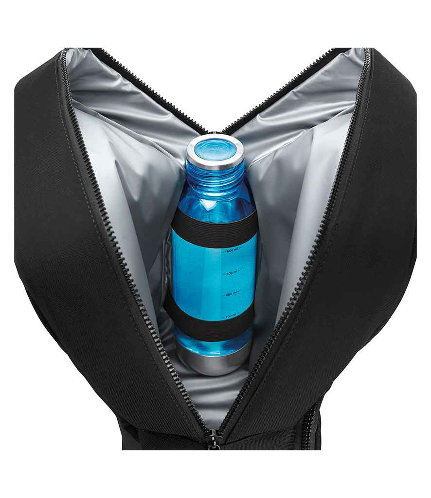 BagBase Recycled Twin Handle Cooler Backpack - Black